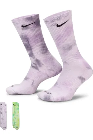 Nike Nike Everyday Plus Cushioned 2 pack tie dye crew socks in
