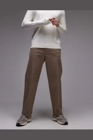 SELECTED Loose fit chino pants in beige