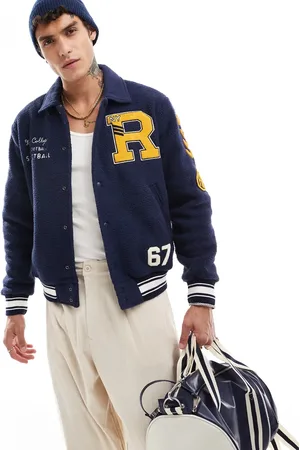 Ralph Lauren Borg badge baseball jacket in