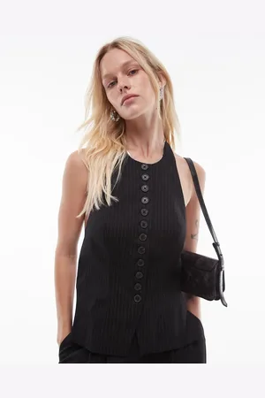 Topshop Pinstripe vest in