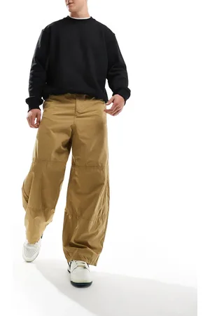 ASOS Baggy pants with panels in camel