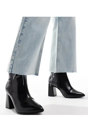 Raid Tetlee block heel ankle boots in patent