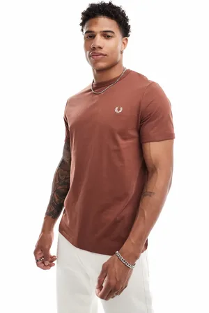 Fred Perry Ringer T-shirt in clay