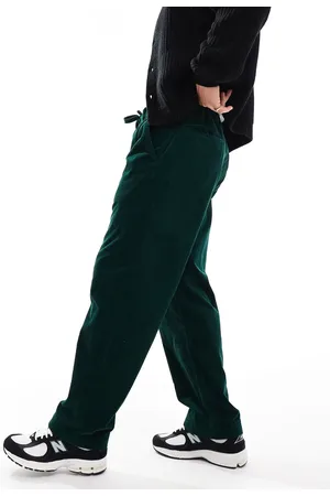 Ralph Lauren Easy pleated straight cord pants in dark