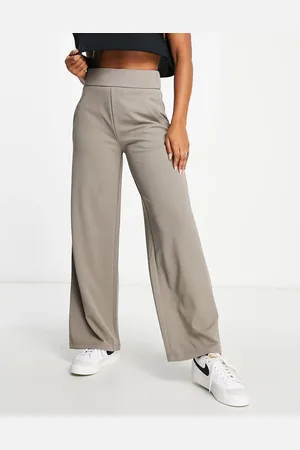 JDY Wide leg tailored pants in mushroom - part of a set
