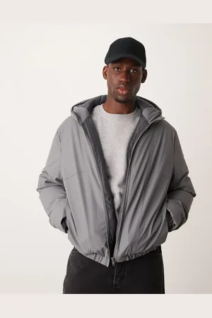 ASOS Rain resistant rubberized puffer jacket in
