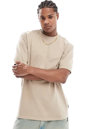 Only & Sons Relaxed fit t-shirt in washed beige
