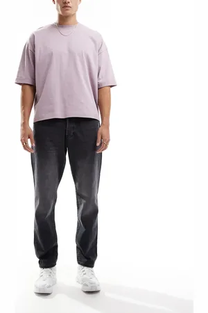 Only & Sons Yoke tapered fit jeans in washed