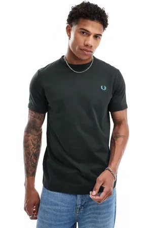 Fred Perry Ringer T-shirt in forest