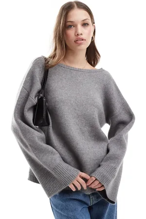 Pretty Lavish Slash neck sweater in