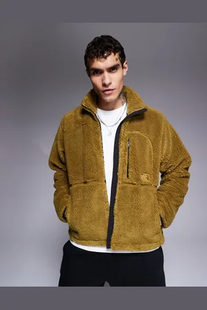 The North Face M66 extreme pile fleece zip up jacket in moss