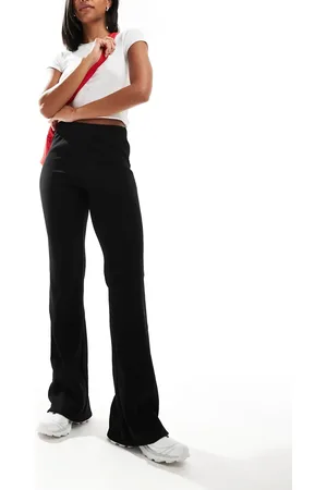 ONLY High waist ribbed flared pants in