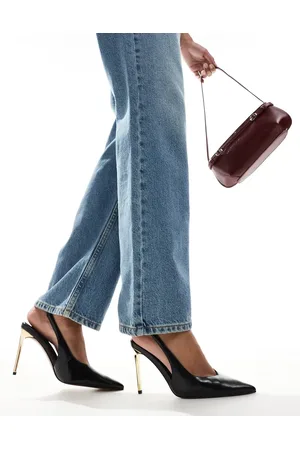ASOS Panther pointed slingback high heeled pumps in
