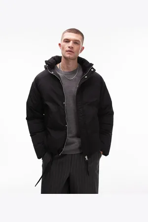 Topman Collared puffer jacket in