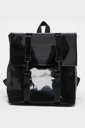 Rains MSN mini unisex waterproof backpack in shiny exclusive to ASOS