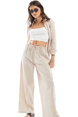 Esmée Esmee Exclusive beach pants in oat - part of a set