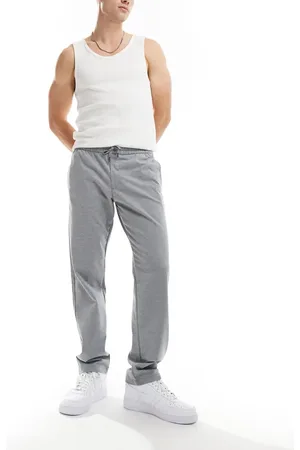 JACK & JONES Drawstring tapered pants in heather