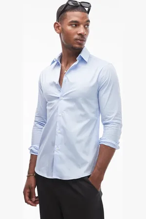 Topman Long sleeve stretch shirt in