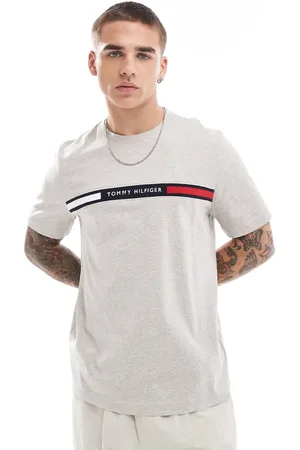 Tommy Hilfiger Linear flag T-shirt in gray
