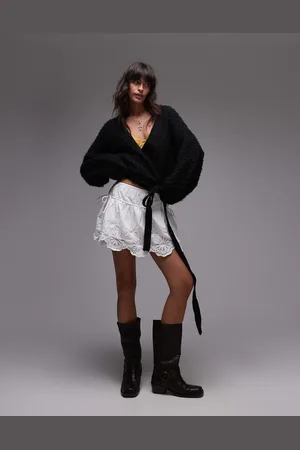 Free People Cutwork mini skirt in