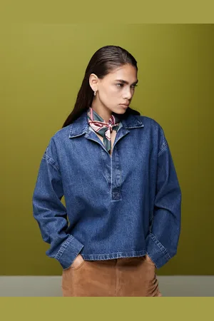 ASOS Denim rugby top in
