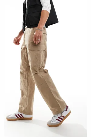 Only & Sons Loose fit cargo pants in beige