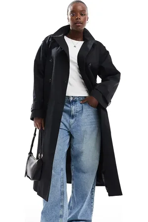 ASOS ASOS DESIGN Curve longline trench coat in