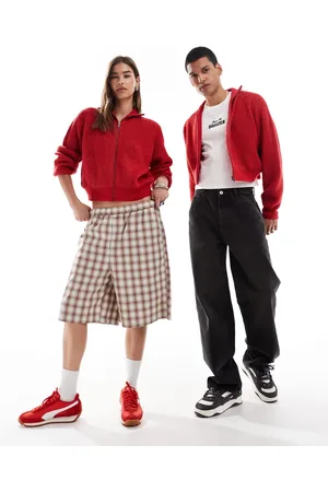 COLLUSION Unisex zip up cardigan in