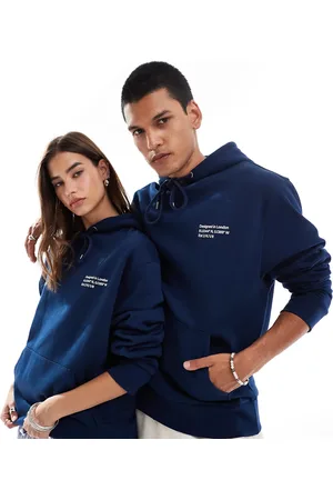 COLLUSION Unisex hoodie in blue