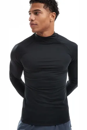 ASOS Icon training long sleeve muscle fit base layer with mock neck in