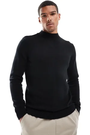 ASOS Midweight knitted turtle neck sweater in