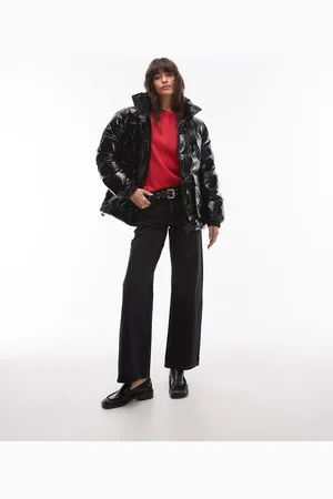 Topshop Puffer bomber jacket in