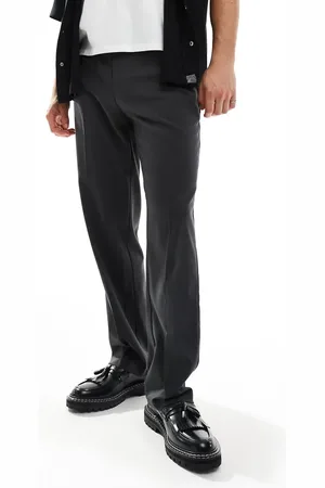 ASOS Straight leg dress pants in charcoal