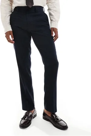 ASOS Slim suit pants in tonal plaid