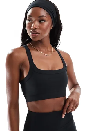 ASOS Icon medium support square neck sports bra in