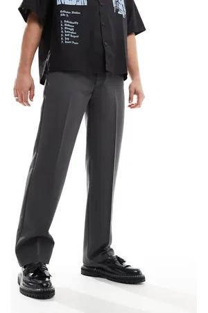 ASOS Straight leg dress pants in charcoal
