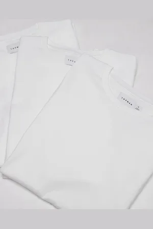 Topman 3-pack regular fit T-shirts in