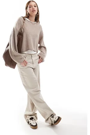 Miss Selfridge Slouchy sweater in oatmeal