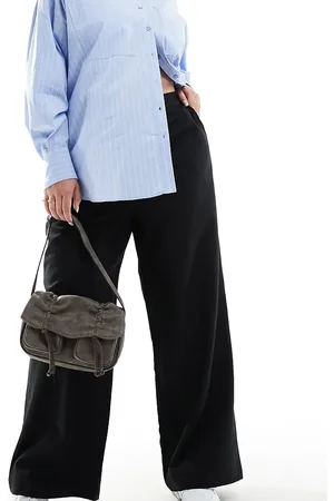 ASOS ASOS DESIGN Curve tailored wide leg dad pants in