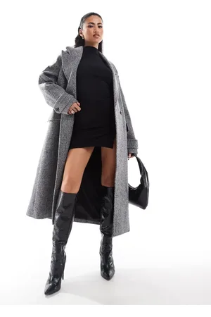 EVER NEW Formal coat in light herringbone