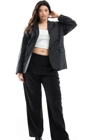 ASOS ASOS DESIGN Curve tailored slim straight pants in
