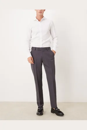 ASOS Smart slim fit pants in charcoal