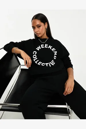 ASOS Weekend Collective oversized sweatshirt with logo in - part of a set
