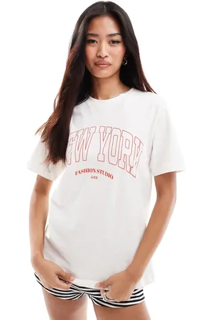 JJXX T-shirt with new york chest print in