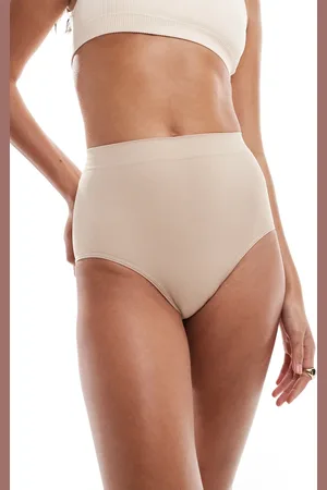 ASOS Everyday seamless smoothing briefs in beige