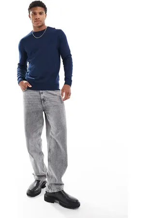 JACK & JONES Fine gauge crew neck sweater in