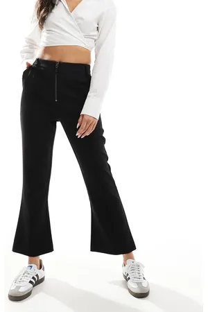 ASOS Zip front kick flare tailored pants in