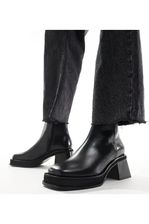 WALK LONDON Lily inside zip boots in leather