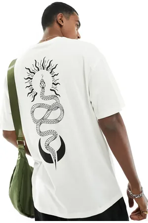 JACK & JONES Oversized T-shirt with snake back print in