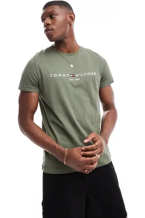 Tommy Hilfiger Logo T-shirt in khaki